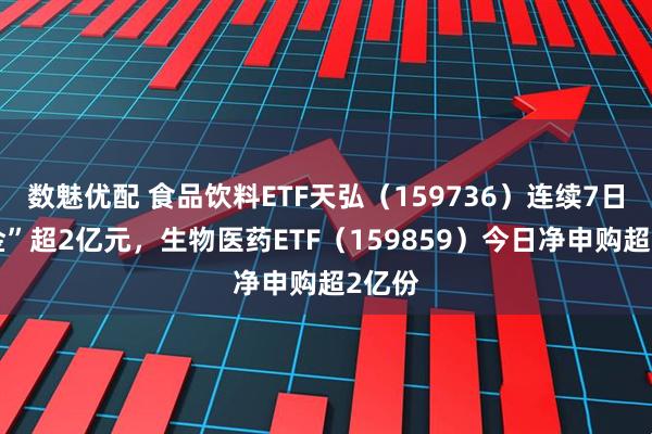 数魅优配 食品饮料ETF天弘（159736）连续7日“吸金”超2亿元，生物医药ETF（159859）今日净申购超2亿份